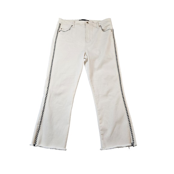 Liverpool Jeans Company Denim - Liverpool Women's Jeans High Rise Crop Flare Color Seaside Dunes 32" X 25.5"  12